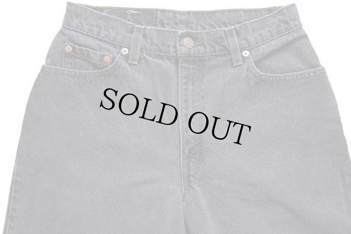 画像4: 90s カナダ製 Levi'sリーバイス 550 ブラック デニムパンツ 10 SHT★73 (4)