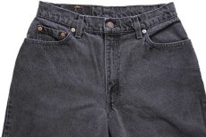 画像4: 90s カナダ製 Levi'sリーバイス 550 ブラック デニムパンツ 10 SHT★73 (4)