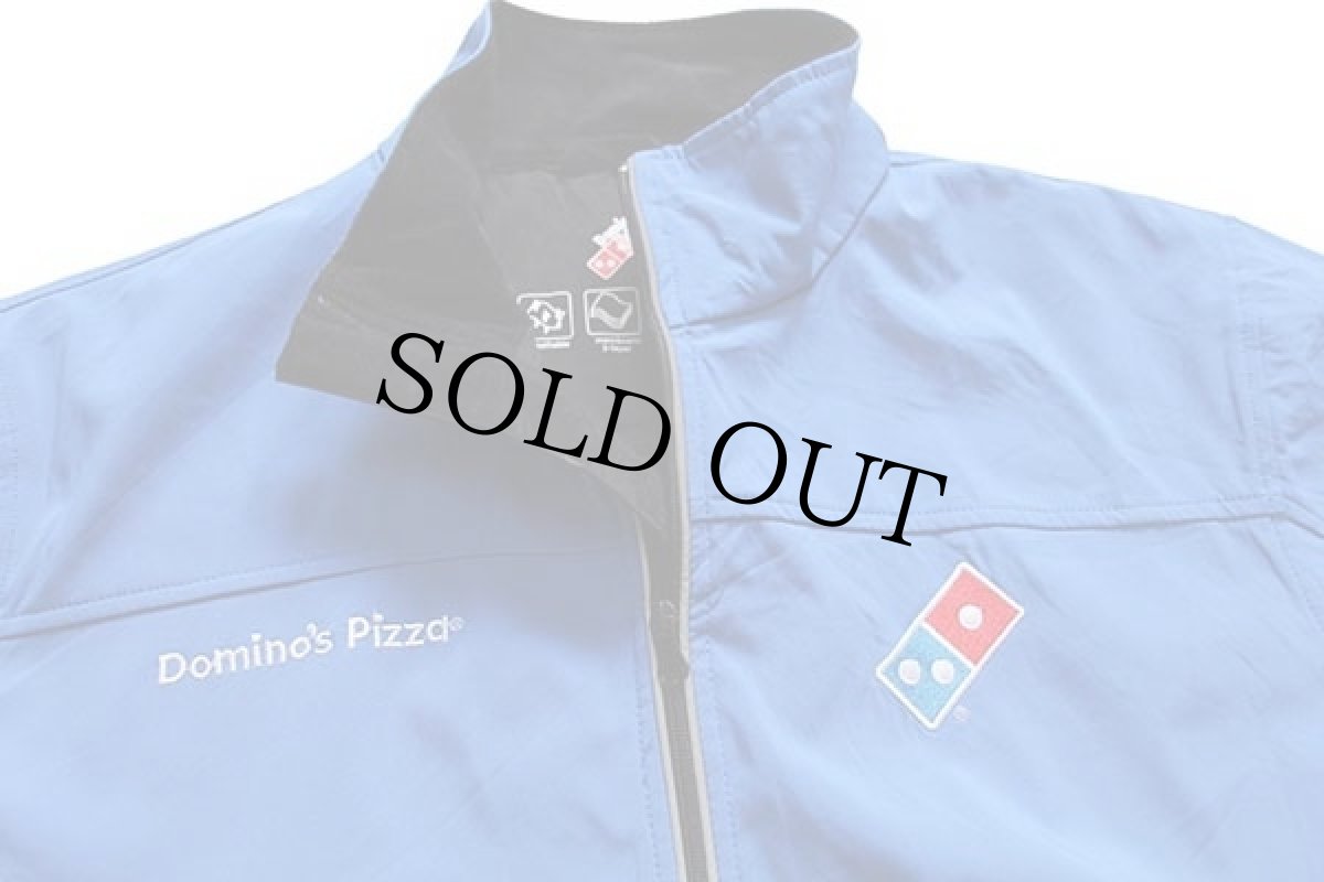 画像3: Domino's Pizza ドミノピザ ロゴ刺繍 ソフトシェルジャケット 青 M (3)