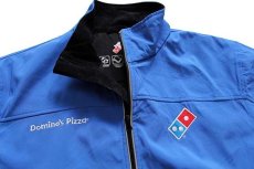 画像3: Domino's Pizza ドミノピザ ロゴ刺繍 ソフトシェルジャケット 青 M (3)