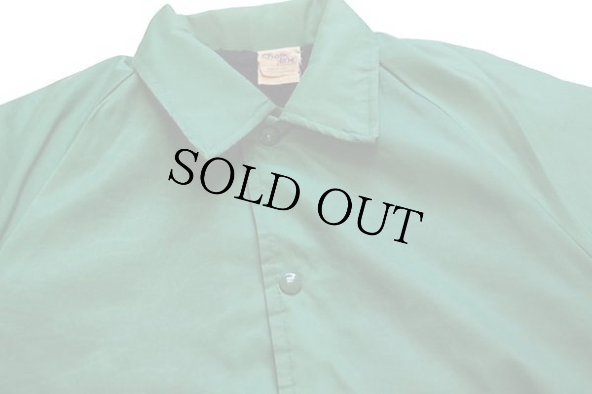 画像4: 70s USA製 Chalk Line SAGINAW VALLEY REGION AACA ボアライナー ナイロン コーチジャケット 緑 S (4)