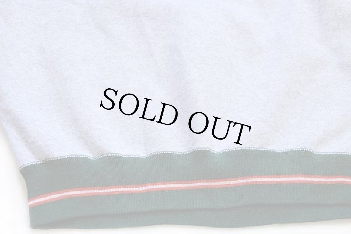 画像5: 90s MIAMI HURRICANS マスコット刺繍 リブライン スウェット 杢グレー XL (5)