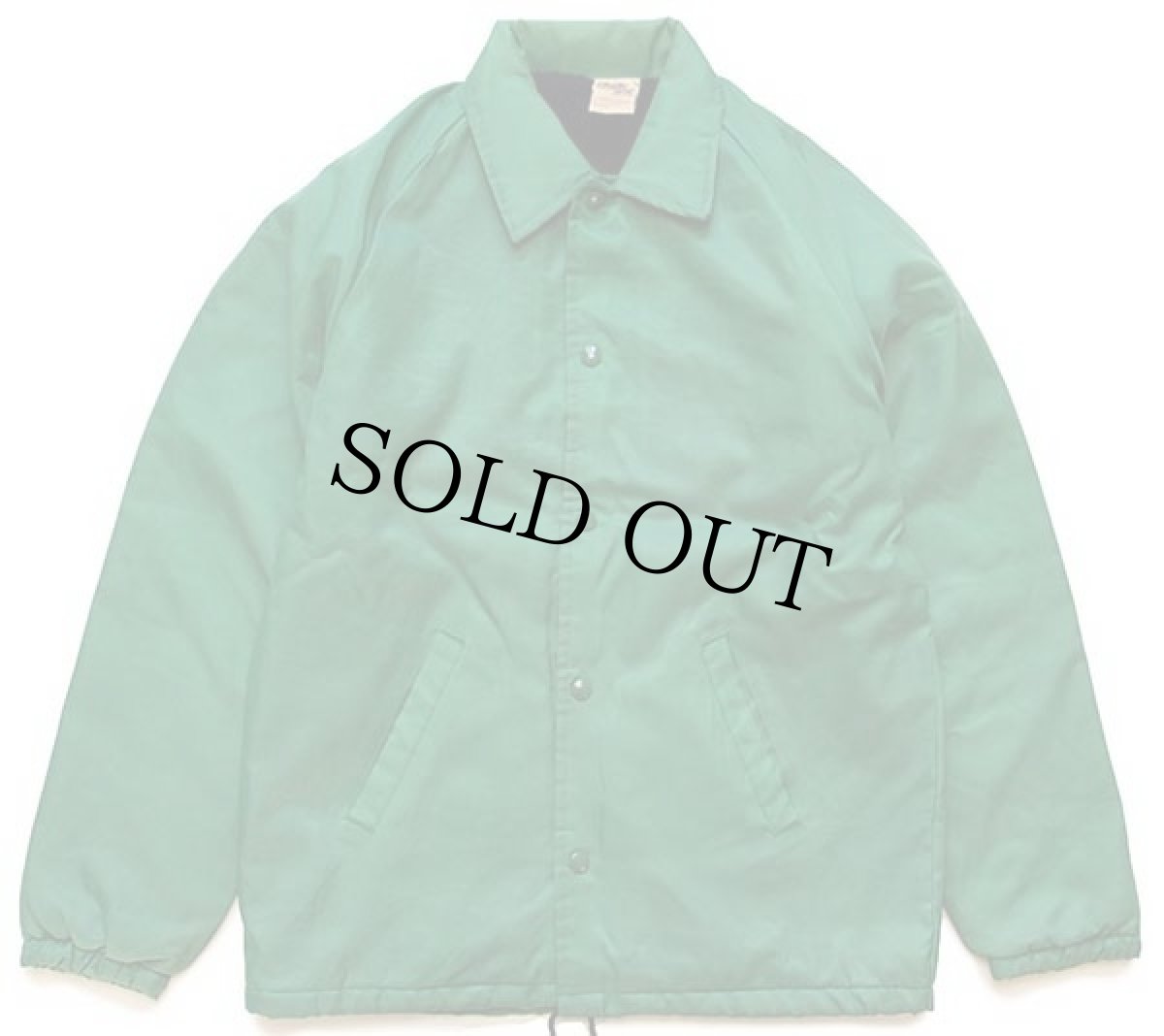 画像2: 70s USA製 Chalk Line SAGINAW VALLEY REGION AACA ボアライナー ナイロン コーチジャケット 緑 S (2)