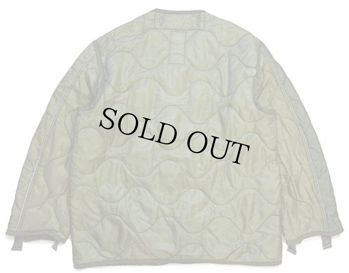 画像2: 90s 米軍 U.S.ARMY M-65 フィールドジャケット ツートン ナイロン キルティングライナー オリーブ S (2)