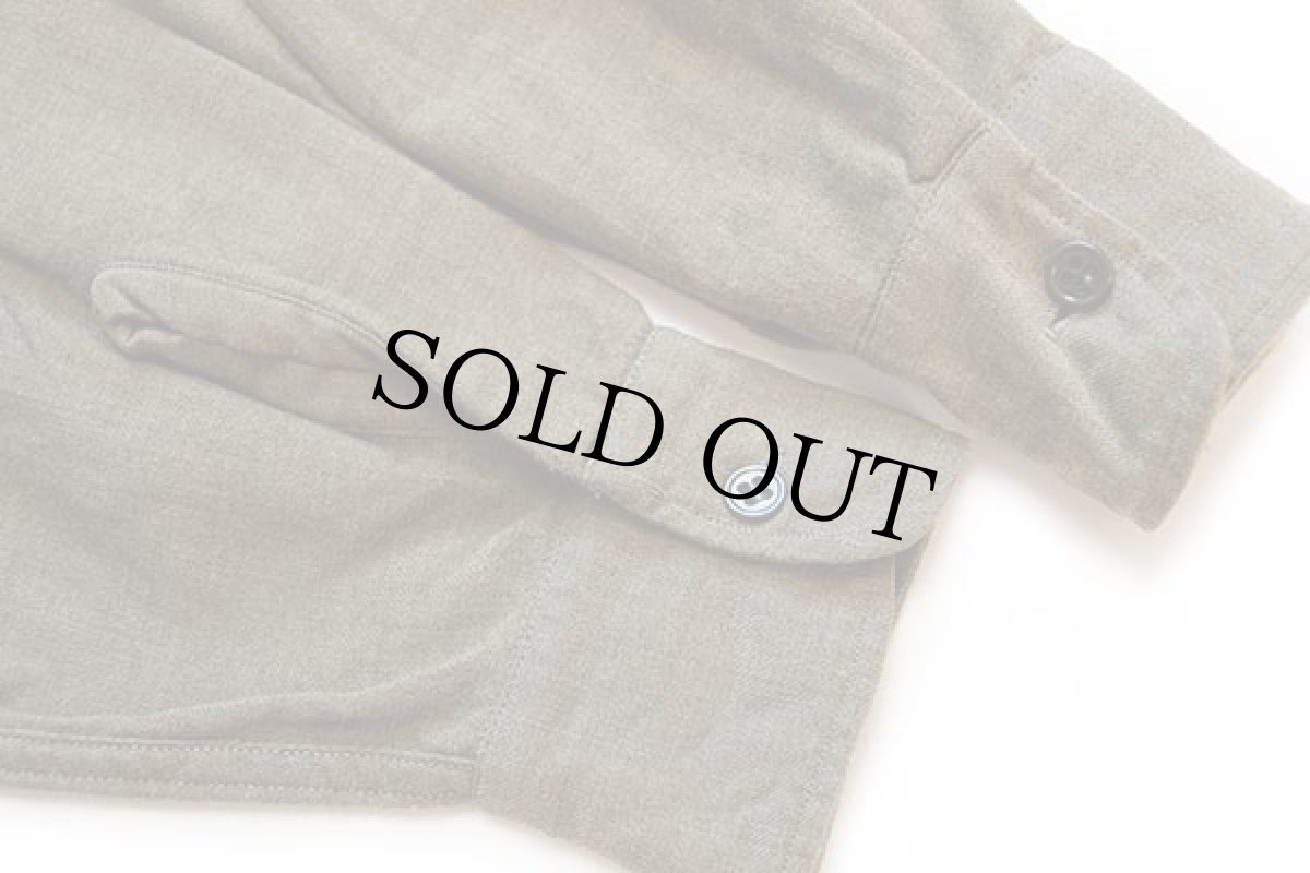 画像7: 40s 米軍 U.S.ARMY マチ付き ウールシャツ オリーブドラブ 15.5 (7)