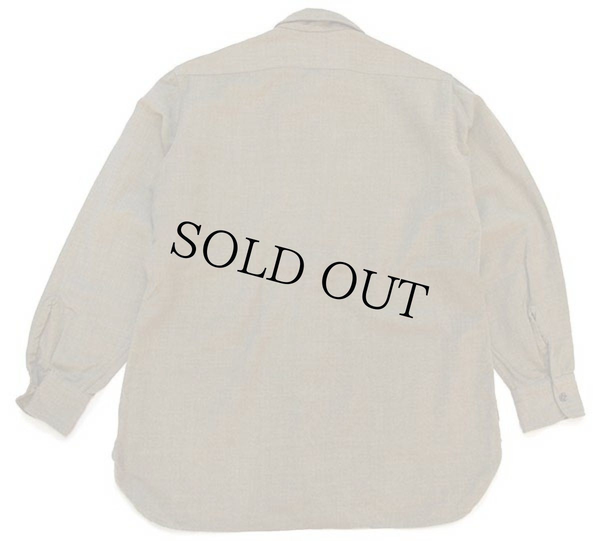 画像2: 40s 米軍 U.S.ARMY マチ付き ウールシャツ オリーブドラブ 15.5 (2)