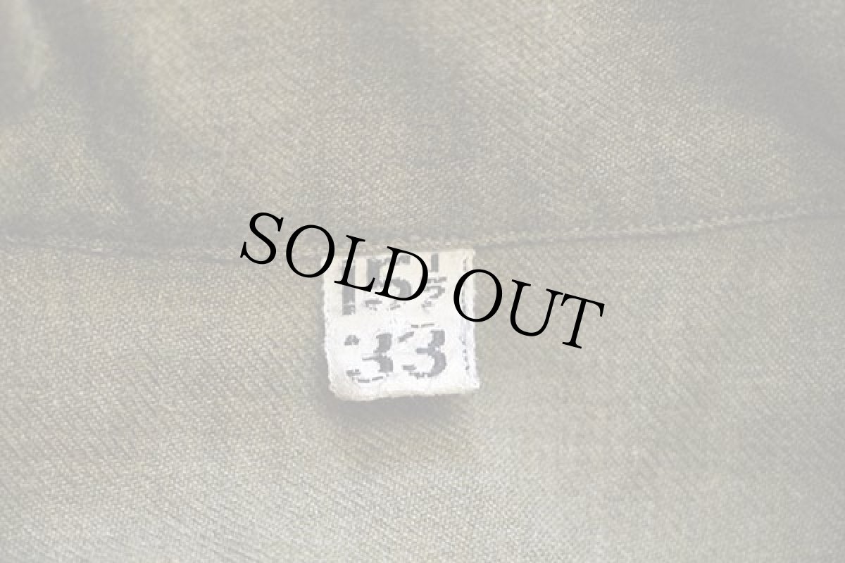 画像4: 40s 米軍 U.S.ARMY マチ付き ウールシャツ オリーブドラブ 15.5 (4)