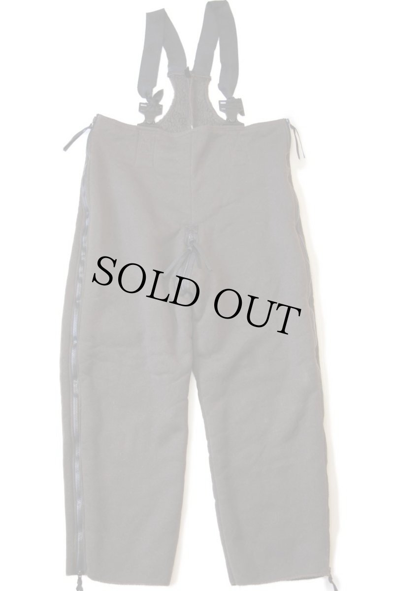 画像2: 90s 米軍 U.S.ARMY ECWCS フリースライナー パイル オーバーオール 焦げ茶★ベアスーツ (2)