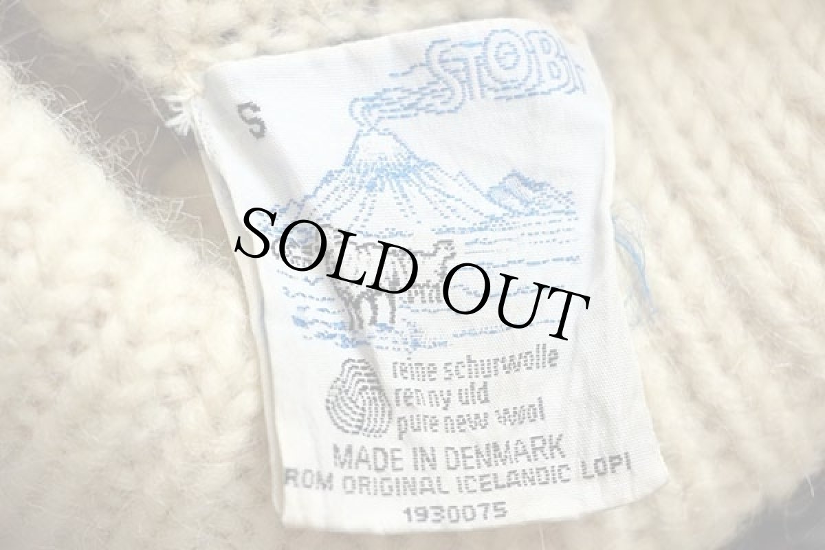 画像4: デンマーク製 STOBI タートルネック ノルディック柄 ウールニット セーター S (4)