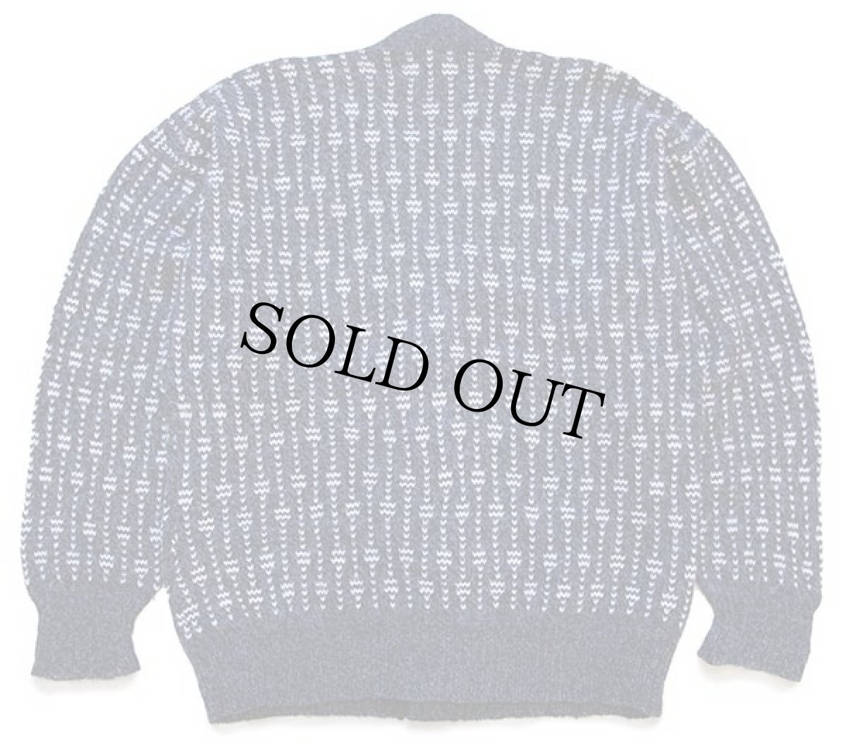 画像2: 80s USA製 PECONIC BAY TRADERS ノルディック柄 ウールニット カーディガン XL (2)