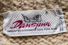 画像4: デンマーク製 Danspin 丸ヨーク ノルディック柄 ウール ハンドニット セーター (4)