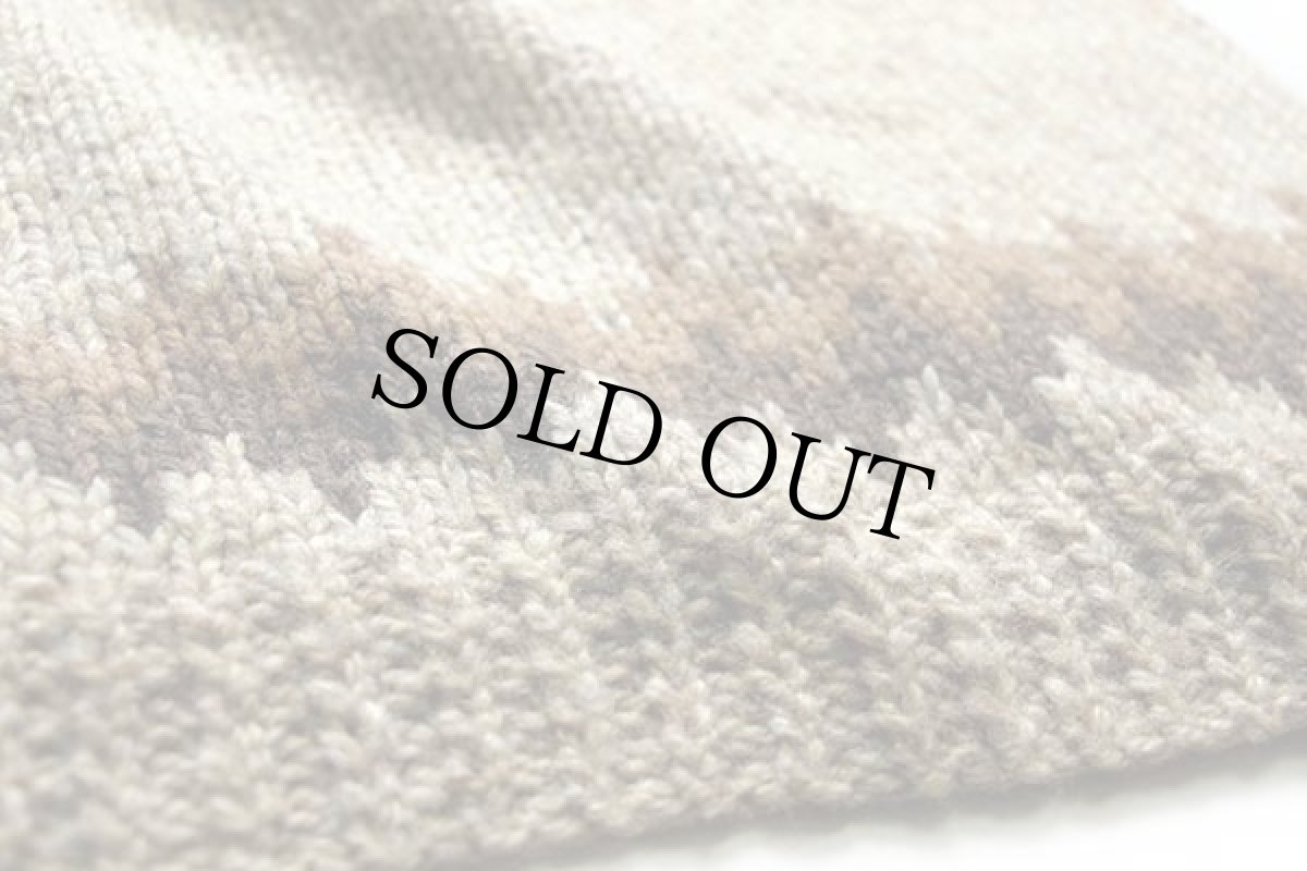 画像5: デンマーク製 Danspun 丸ヨーク ノルディック柄 ウール ハンドニット セーター (5)