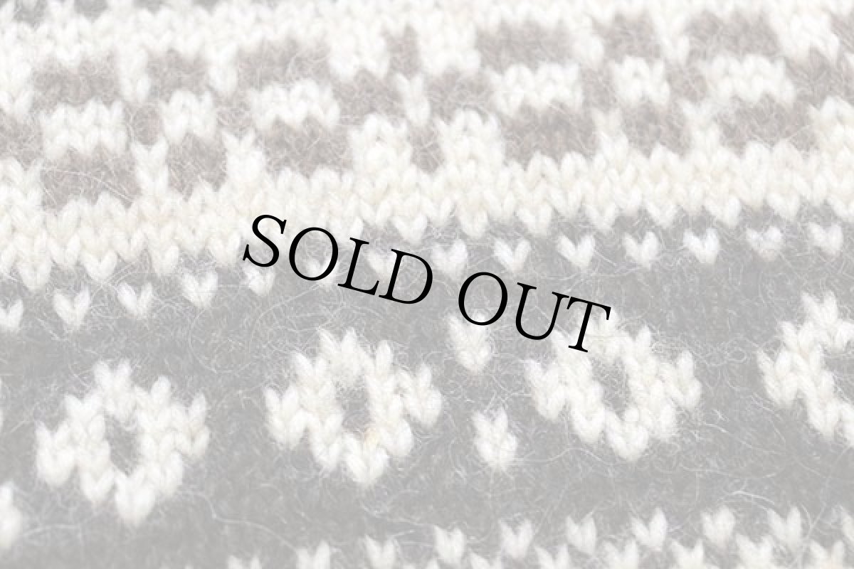 画像5: デンマーク製 STOBI タートルネック ノルディック柄 ウールニット セーター S (5)