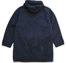 画像2: 00s POLO JEANSポロ ジーンズ ラルフローレン M-47 パーカー タイプ フリースライナー オーバーコート 紺 S★モッズコート (2)