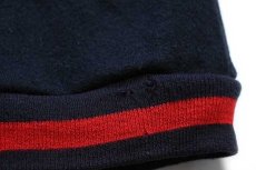 画像7: 90s USA製 KELLY'S CHRYSLER DODGEダッジ ロゴ刺繍 ツートン 切り替え メルトン ウール スタジャン 黒×赤 L (7)