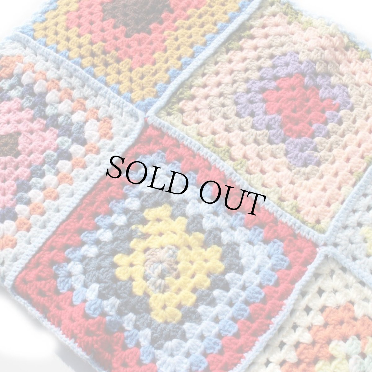 画像3: スクエア モチーフ ニット グラニー ブランケット (3)