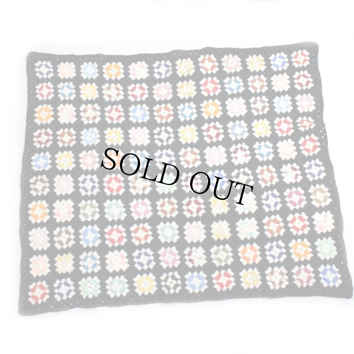 画像2: スクエア モチーフ ニット グラニー ブランケット (2)