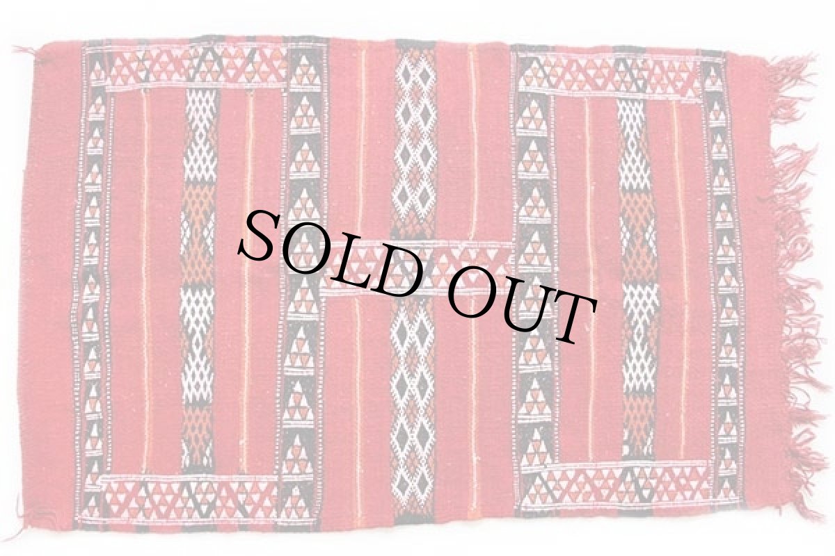 画像2: フォークロア柄 ラグ マット (2)