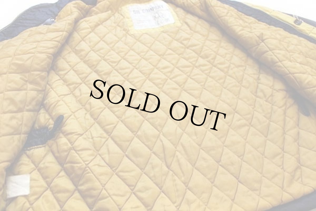 画像5: 90s イタリア製 OIL COMPANY パッチ&刺繍 ナイロン ファイヤーマンジャケット 紺 XL (5)