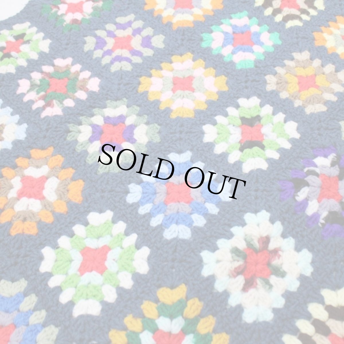 画像5: スクエア モチーフ ニット グラニー ブランケット (5)