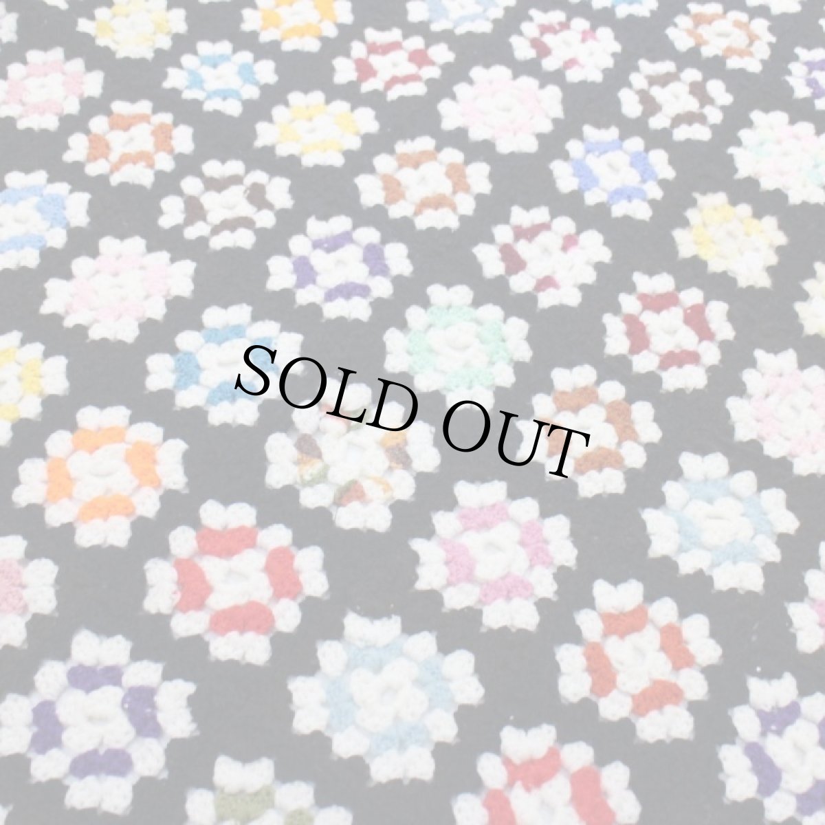 画像5: スクエア モチーフ ニット グラニー ブランケット (5)