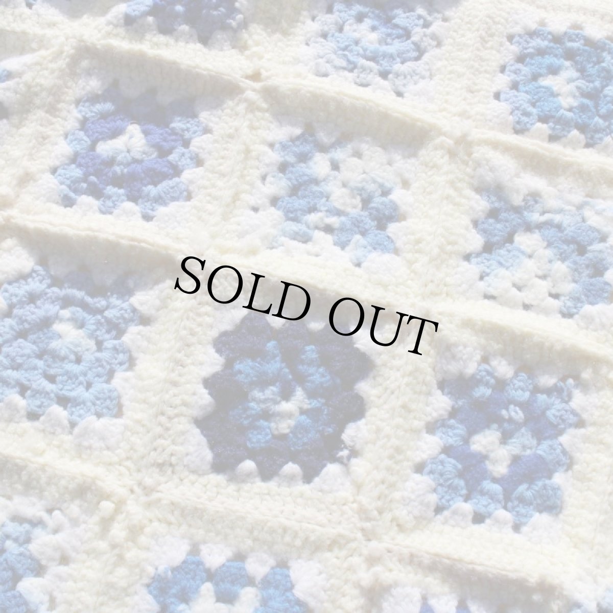 画像3: スクエア モチーフ ニット グラニー ブランケット (3)