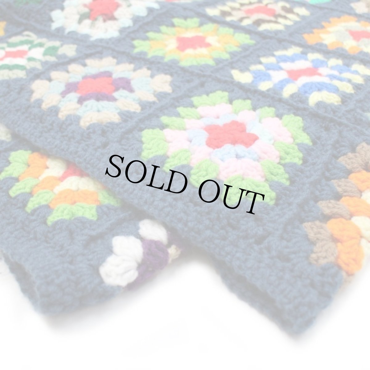 画像3: スクエア モチーフ ニット グラニー ブランケット (3)