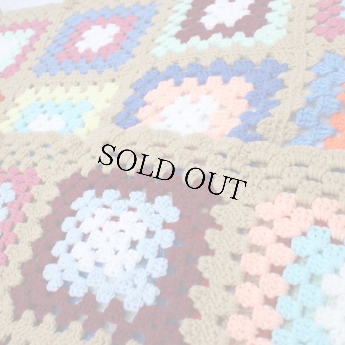 画像3: スクエア モチーフ ニット グラニー ブランケット (3)