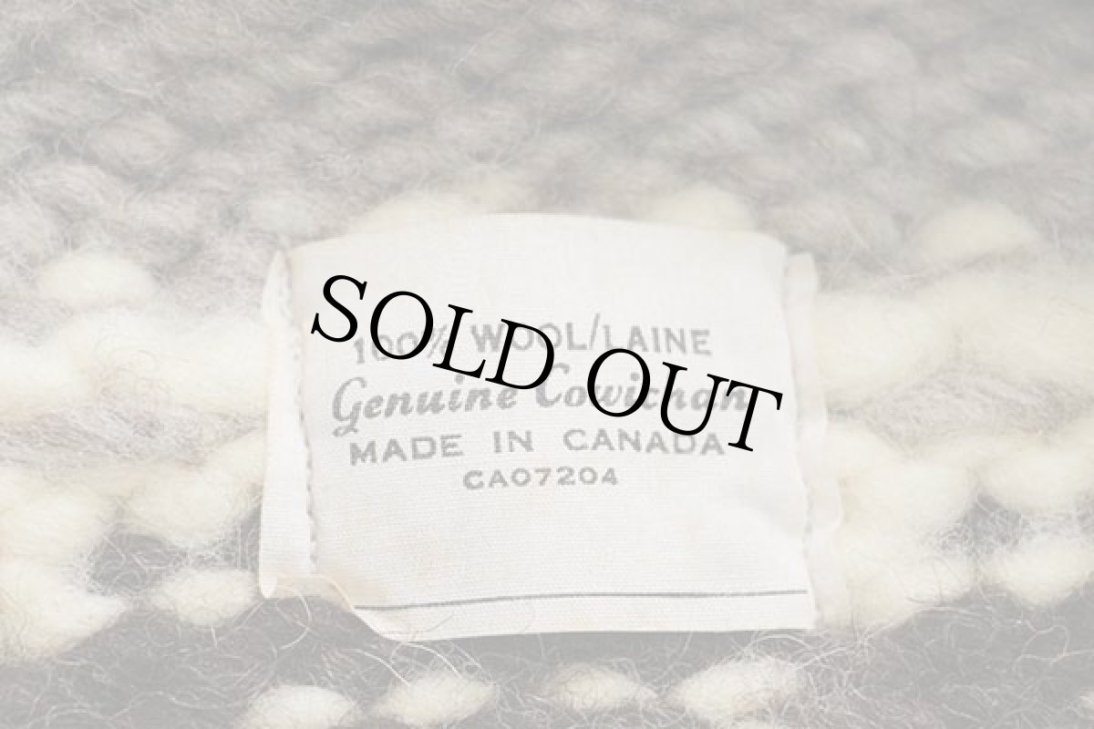 画像4: カナダ製 ネイティブ柄 ウール カウチンセーター (4)