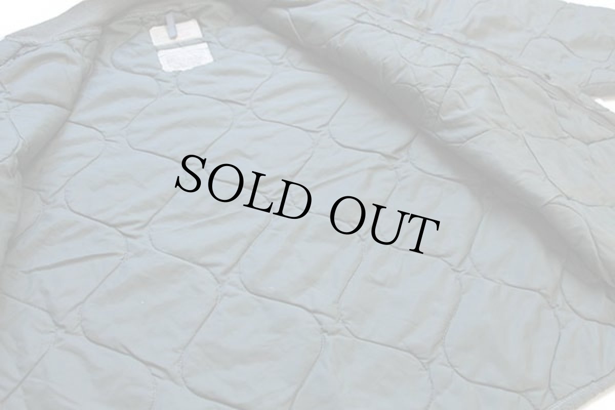 画像5: 90s 米軍 USAF CWU-9/P ナイロン キルティング ライナージャケット セージグリーン XL (5)