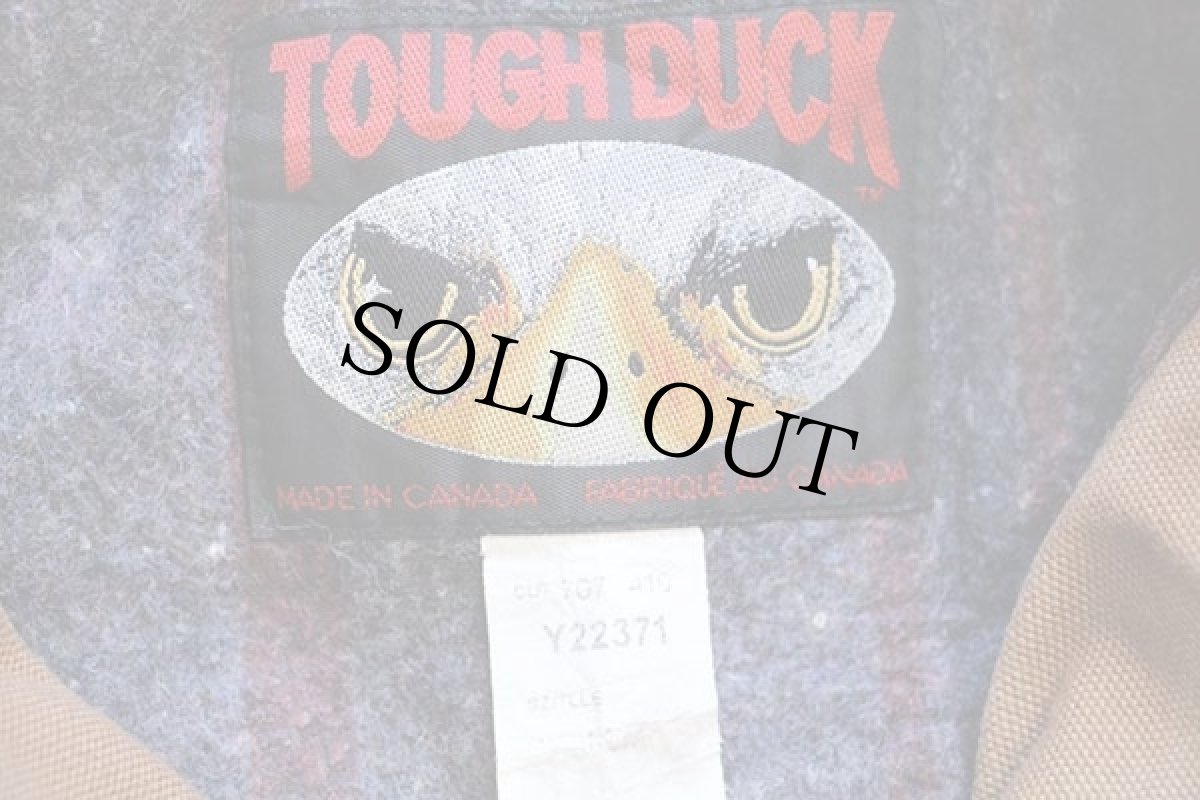 画像4: カナダ製 TOUGH DUCK ブランケットライナー ダック地 カバーオール 茶 ボーイズM (4)