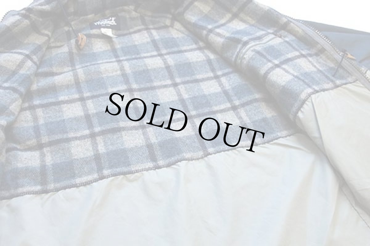 画像5: 80s USA製 Woolrichウールリッチ タータンチェック ウールライナー マウンテンパーカー ブルーグレー L (5)
