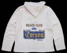 画像2: Corona beer BEACH CLUB ロゴ メキシカンパーカー 生成り (2)