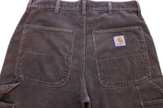 画像5: carharttカーハート コーデュロイ ペインターパンツ 焦げ茶 w34 (5)