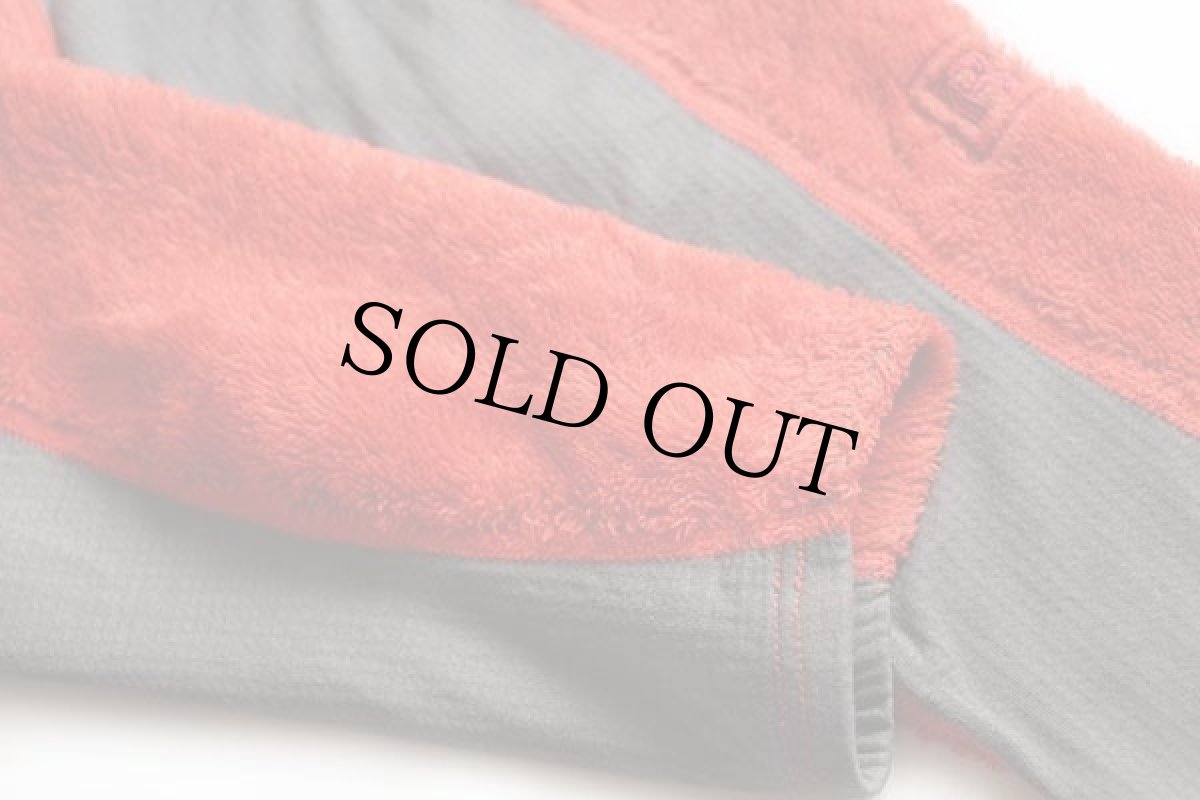 画像7: 00s ポルトガル製 patagoniaパタゴニア R2 POLARTEC フリースジャケット パーシモン S★刺繍ロゴ (7)