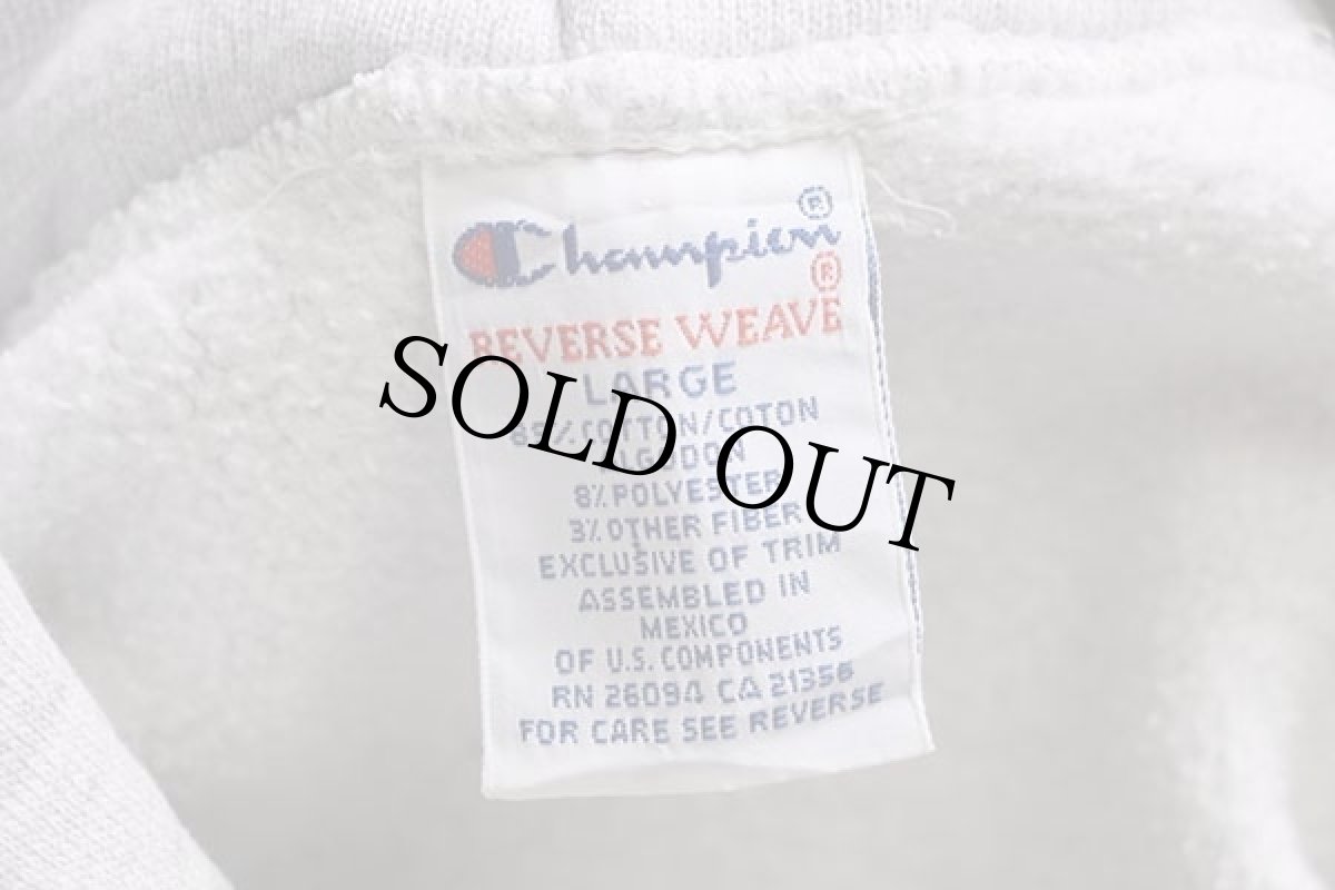 画像5: 90s メキシコ製 Championチャンピオン BROWN リバースウィーブ スウェットパーカー 杢グレー L (5)