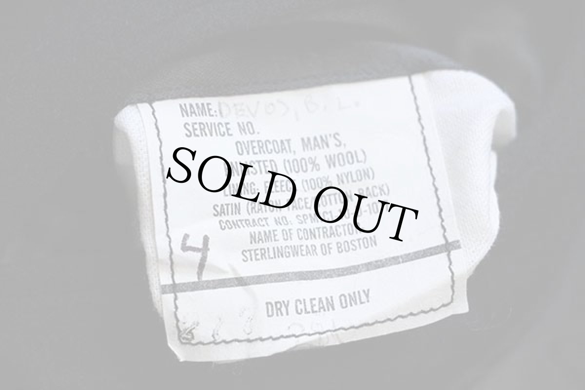 画像4: 10 米軍 U.S.NAVY メルトン ウール ピーコート 黒 40R (4)