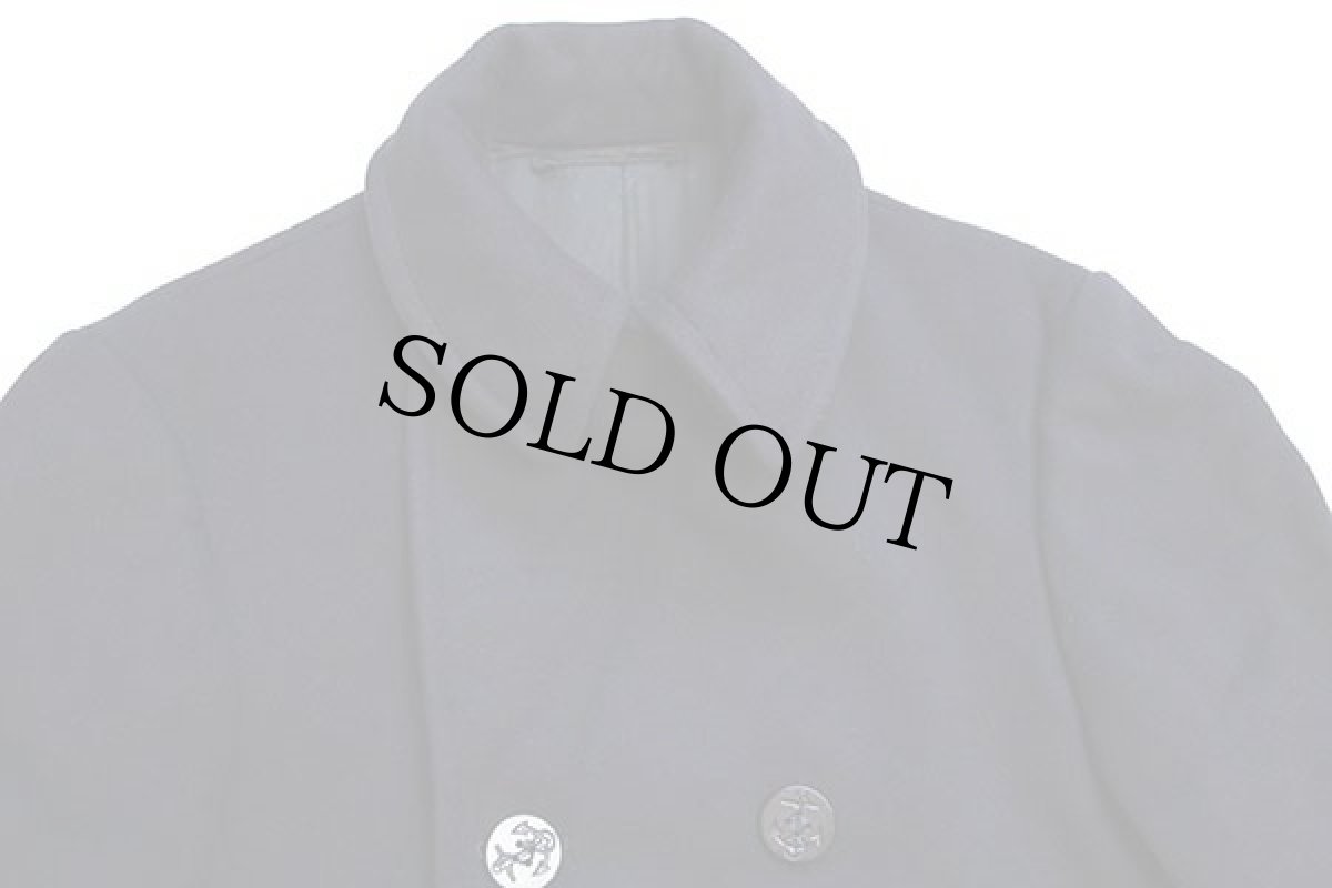 画像4: 60s 米軍 U.S.NAVY 8ボタン メルトン ウール ピーコート 濃紺 34R (4)