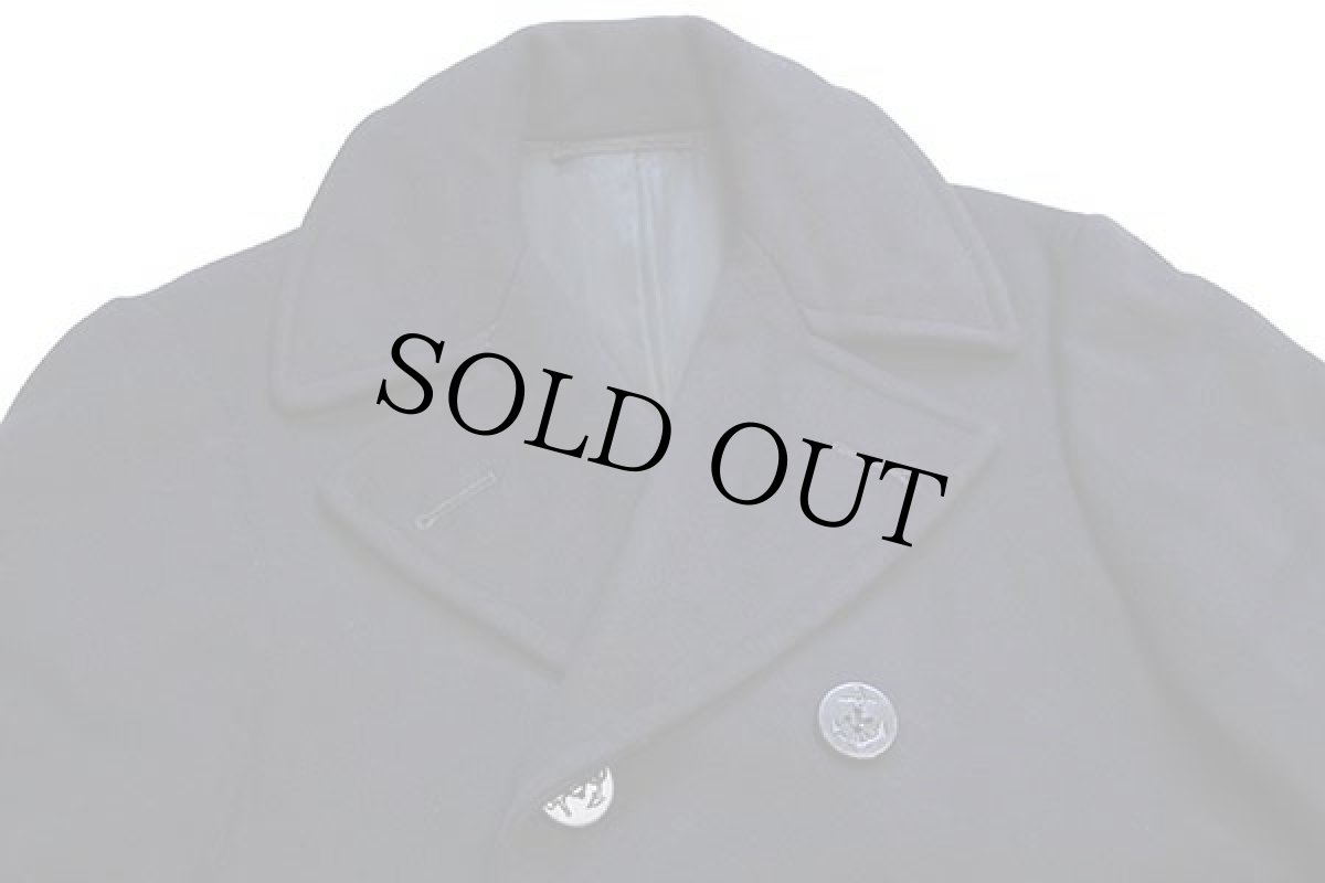 画像3: 60s 米軍 U.S.NAVY 8ボタン メルトン ウール ピーコート 濃紺 34R (3)