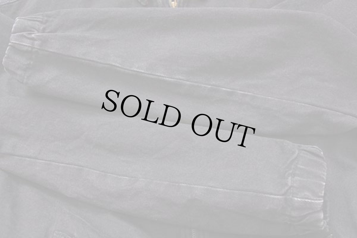 画像5: 90s USA製 IMUS ワンポイント ブラック デニムジャケット L (5)