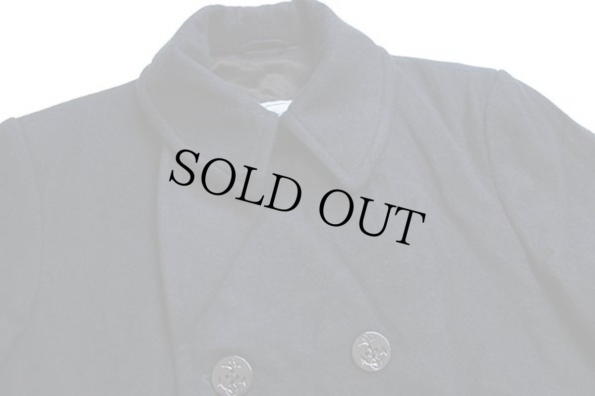 画像3: 10 米軍 U.S.NAVY メルトン ウール ピーコート 黒 40R (3)