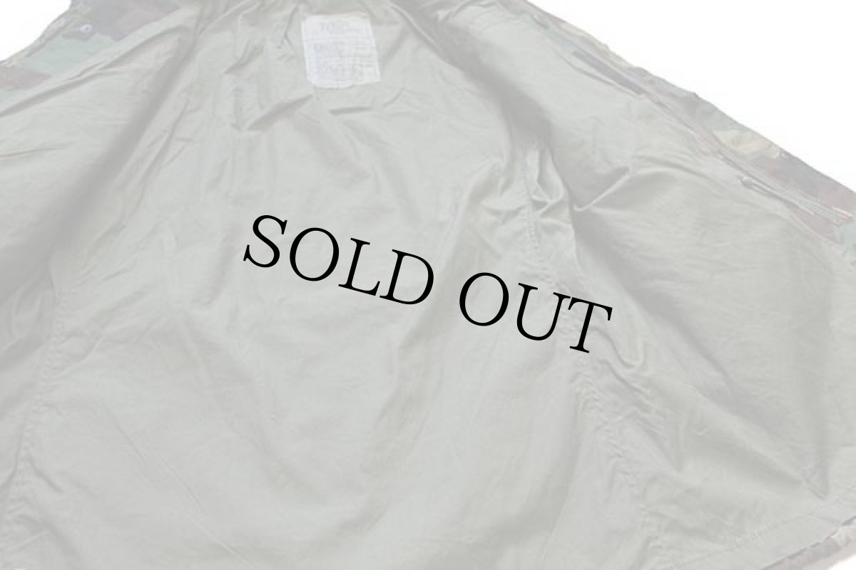 画像5: 80s 米軍 U.S.ARMY パッチ付き ウッドランドカモ M-65 フィールドジャケット S-S★B ALPHAアルファ (5)