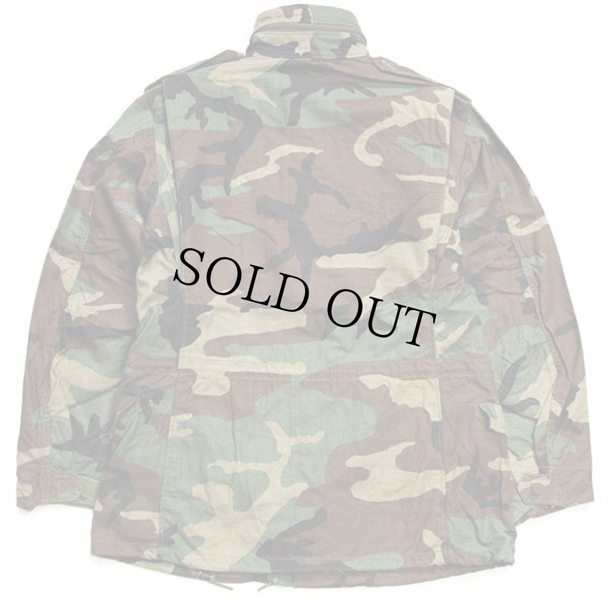 画像2: 90s 米軍 U.S.ARMY パッチ付き ウッドランドカモ M-65 フィールドジャケット S-R (2)