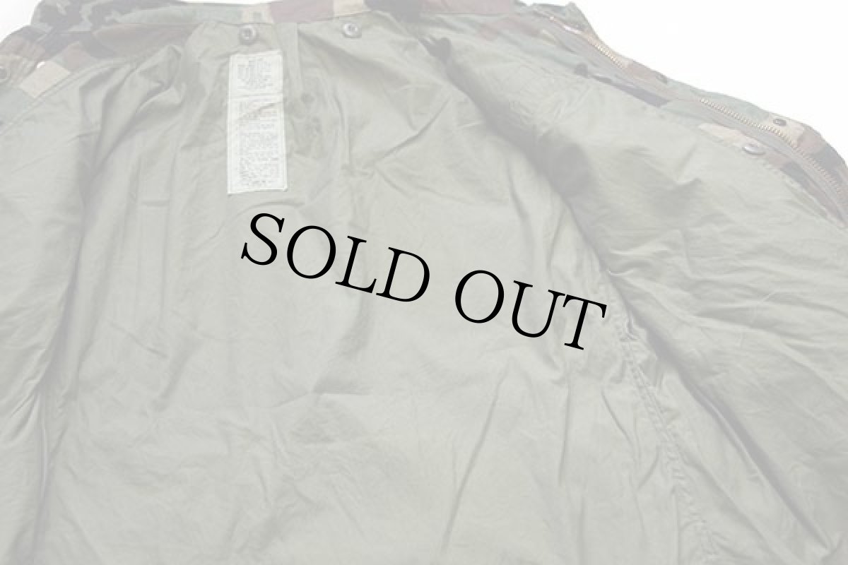 画像5: 80s 米軍 U.S.ARMY パッチ付き ウッドランドカモ M-65 フィールドジャケット M-S (5)