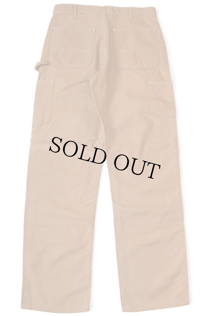 画像3: USA製 carharttカーハート ダブルニー ダック地 ペインターパンツ 茶 w32 L32 (3)