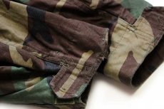 画像7: 80s 米軍 U.S.ARMY パッチ付き ウッドランドカモ M-65 フィールドジャケット S-S★B ALPHAアルファ (7)