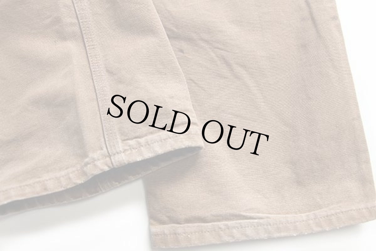 画像8: USA製 carharttカーハート ダブルニー ダック地 ペインターパンツ ペンキ飛び 茶 w34 L30 (8)