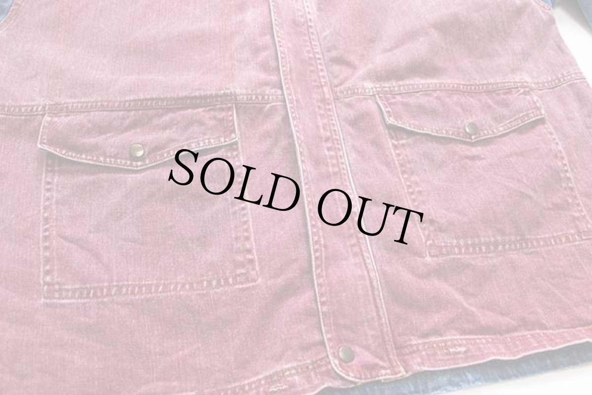 画像5: 90s ARRIVED ツートン 切り替え デニムパーカー 42/22w (5)