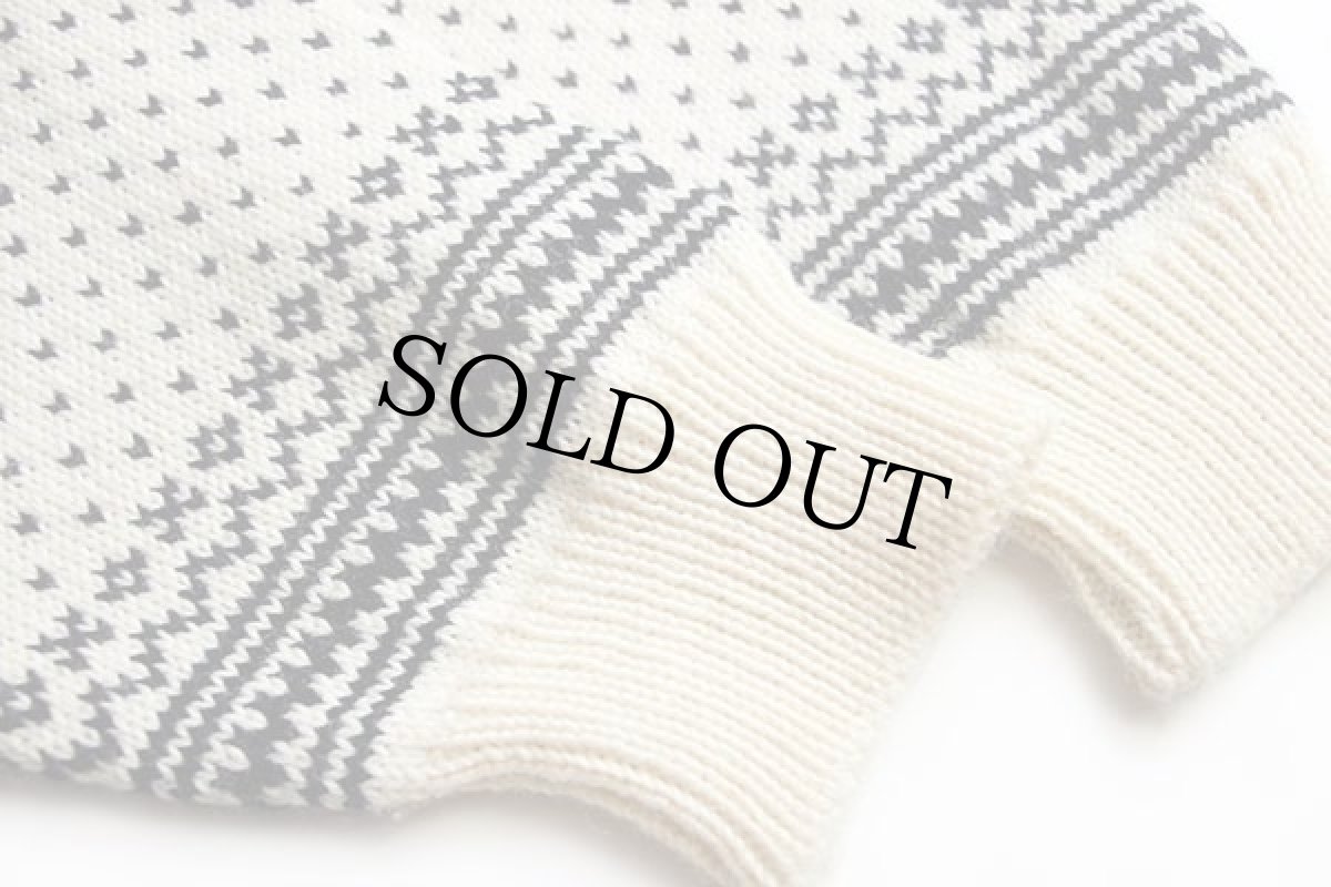 画像6: 00s ノルウェー製 DALE OF NORWAY ノルディック柄 チロリアンテープ ウールニット カーディガン L (6)