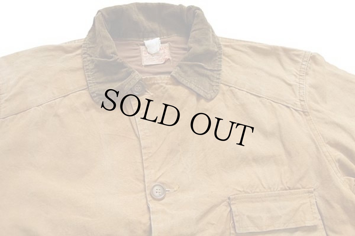 画像3: 50s WOODSMAN ダック地 ハンティングジャケット 茶 (3)